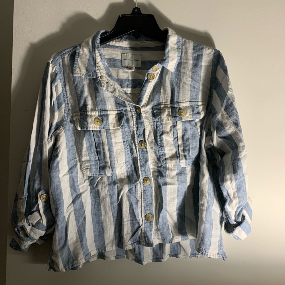 🎾 New With Tag 🎾 American Eagle Striped Shirt